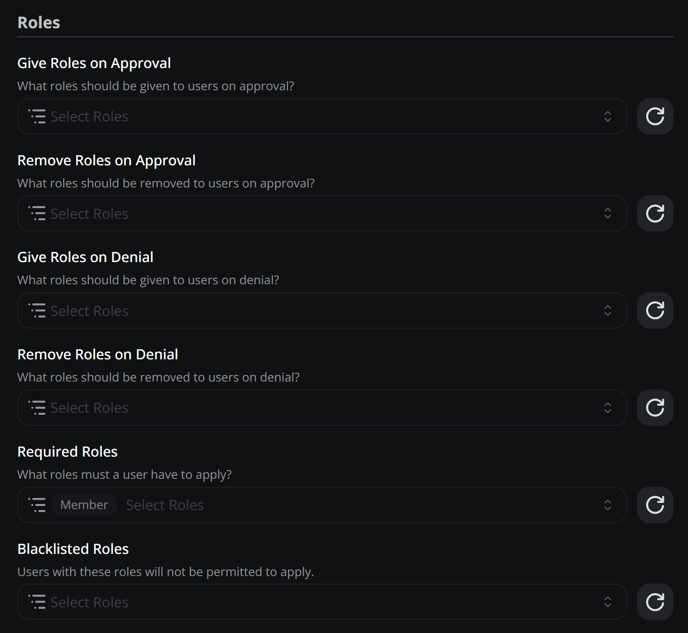 Result Roles