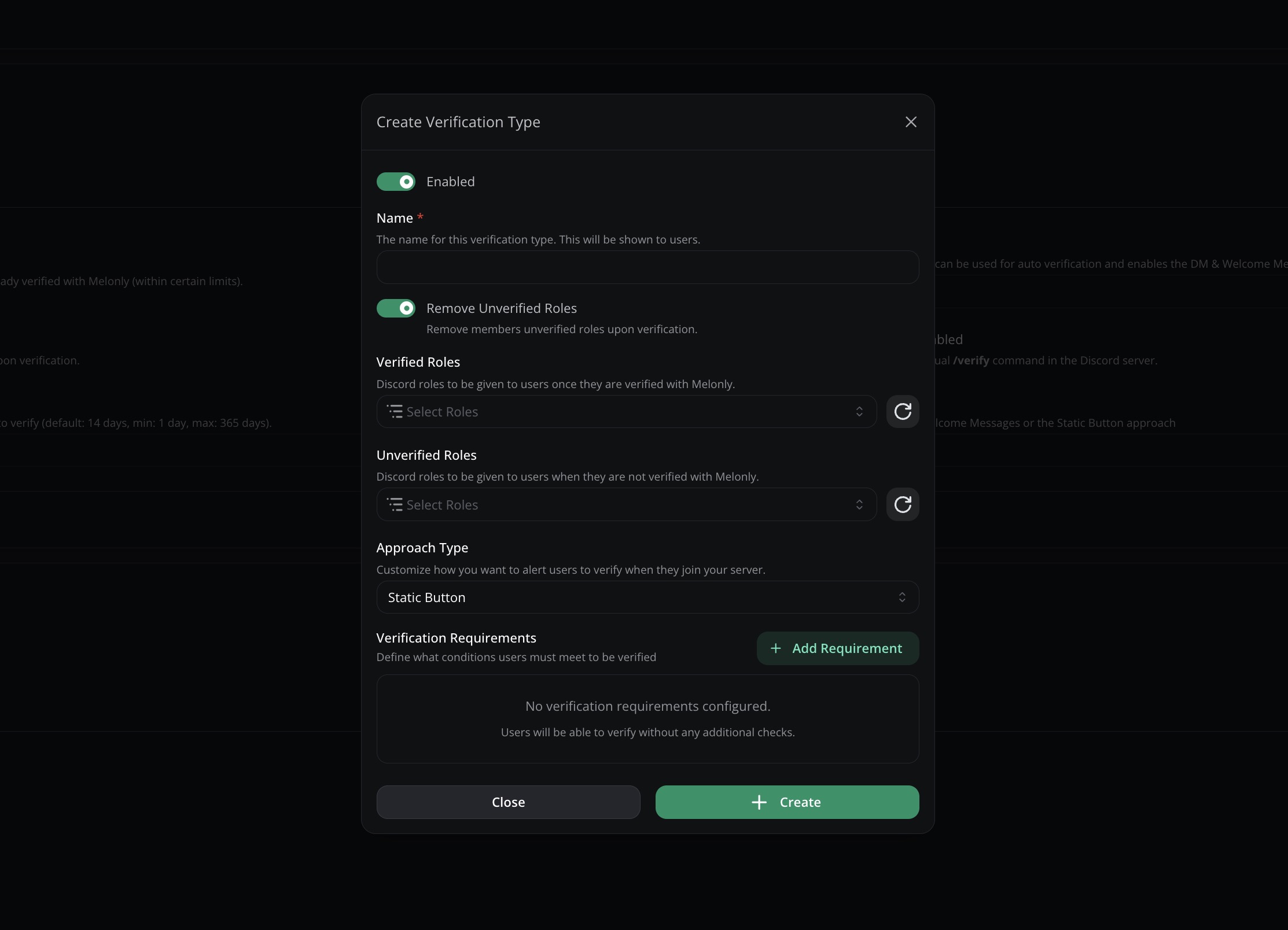 verification types